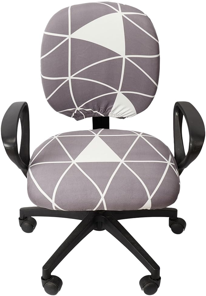 Melaluxe Computer Office Chair Cover - Protective & Stretchable Universal Chair Covers Stretch Rotating Chair Slipcover