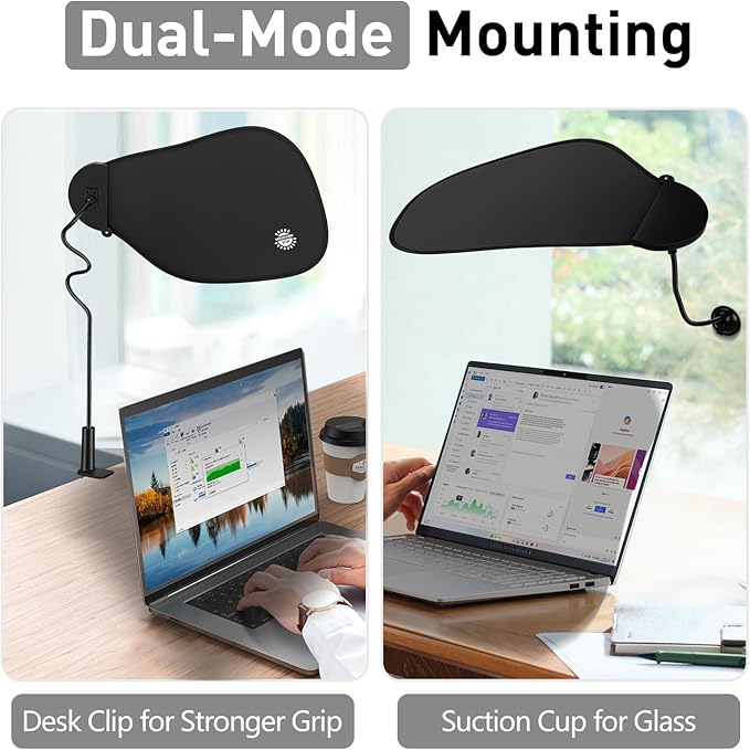 Cubicle Shade – Desk Shade for Cubicle to Block Overhead Light & Glare – Office Cubicle Light Shield and Blocker, Ideal for Light Sensitive Workers (Large)