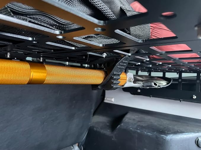 HIGH FLYING Car Molle Panel Cargo Rack Shelf Quick Fist Clamps Mounting Tool Accessories TPE (Buckle-S)