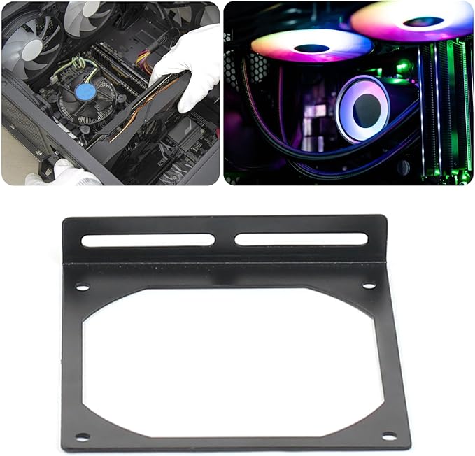 Fan Holder Galvanized Steel 120LS Fan Bracket for PC Case Memory Graphics Card Cooling CPU Mainboard Hard Disk Rack