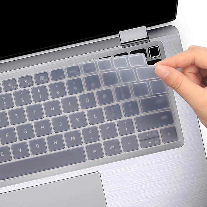 Keyboard Cover for Dell Latitude 14" 7410 7420 7430 7440 7450, Latitude 5440 5430 5431 5420 3440 14", Latitude 7520 15.6" Dell Latitude 9000 9510 9520 9420 9430 Keyboard Protective Cover-Clear