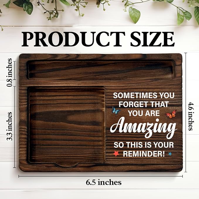 Inspirational Gifts for Women, Encouragement Gifts You are Amazing Gift Positive Reminder Sticky Note Holder for Home Office Desk Decor