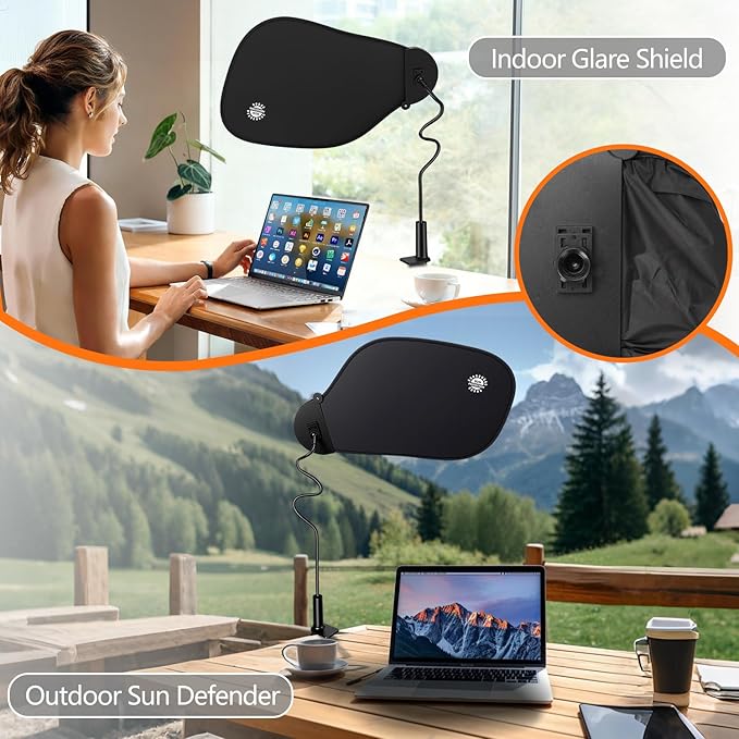 Cubicle Shade – Desk Shade for Cubicle to Block Overhead Light & Glare – Office Cubicle Light Shield and Blocker, Ideal for Light Sensitive Workers (Large)