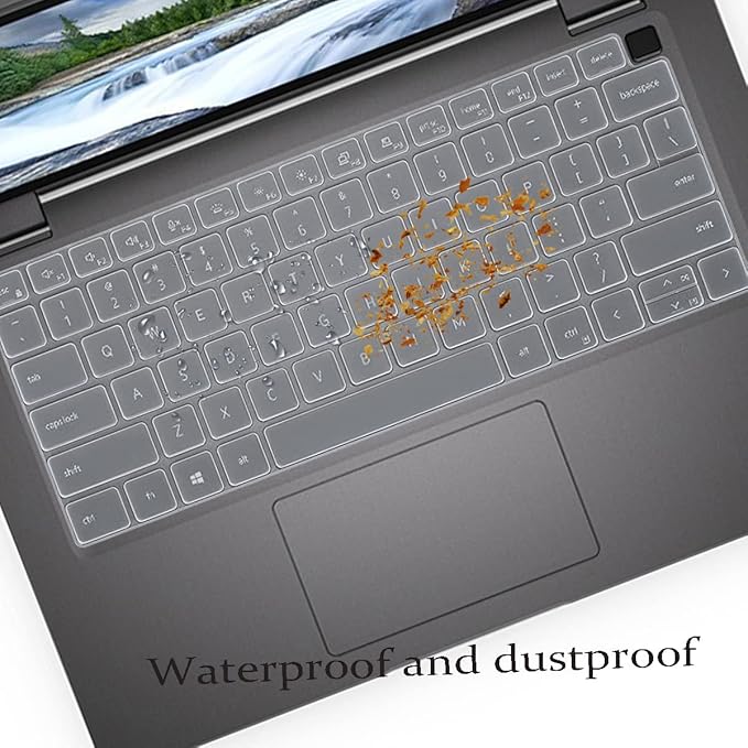 i-Tensodo Keyboard Cover Compatible with Dell Latitude 5431 5430 5420 5440 5450 7450 7440 7430 7420 7410 14 inch, Dell Latitude 7520 15.6"/Dell Latitude 9000 9420 9430 9510 9520 Keyboard Skin-Clear