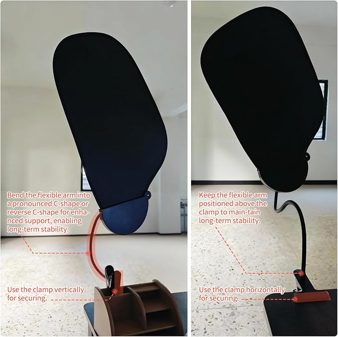 Office Desk Shade and Cubicle Shade: Blocks Light, Glare, and Disturbances. Adjustable Working Office Cubicle Accessories