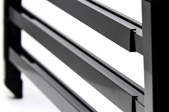 Camco 43976 RV Screen Door Push Bar, Black - Adds Strength and Stability to Your Screen Door - Prevents Torn Screens
