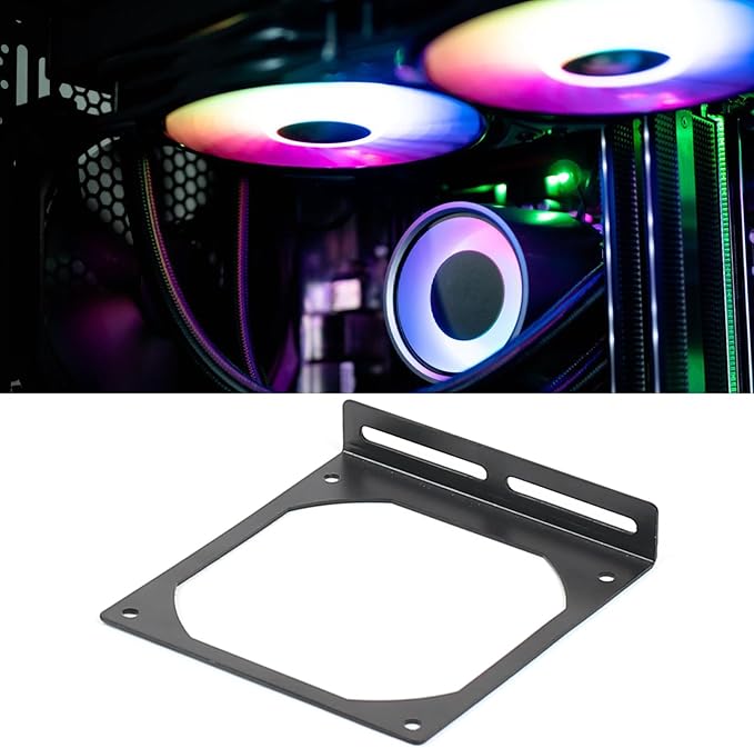 Fan Holder Galvanized Steel 120LS Fan Bracket for PC Case Memory Graphics Card Cooling CPU Mainboard Hard Disk Rack