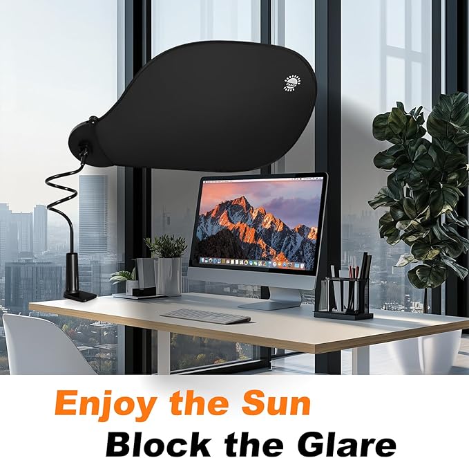 Large Adjustable Office Cubicle and Desk Shade – Flexible Desk Light Blocker for Privacy, Glare Reduction, and Comfort – Essential Office Accessories