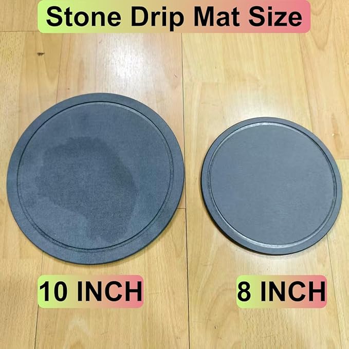 Stone Drying Mat for Mini Humidifiers, Absorbs Water Drips Round Diatomaceous Tray for Humidifier, 10 Inch Round Diatomaceous Earth Drip Tray for Small Humidifier