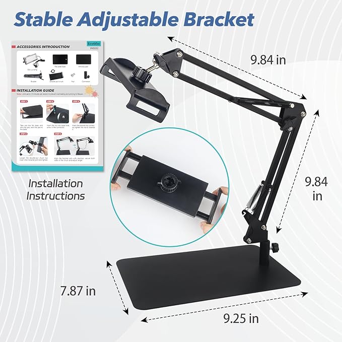 Ecoofor 50W UV Exposure Unit for Screen Printing with Adjustable Stand and Large Top Shelf, UV Lamp for Screen Printing Kit, Photo Emulsion Kit, and Cyanotypes