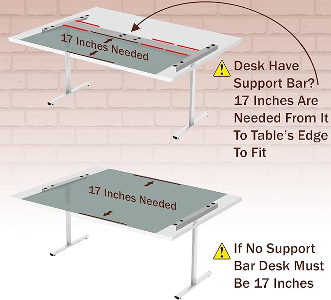 Large 23.6 Inch White Under Desk Drawer Slide Out, Great For The Office, Home And Workspace. Pencil & Undermount Pull Out Under Counter Workbench Attachable Drawer, Made Of Carbon Steel