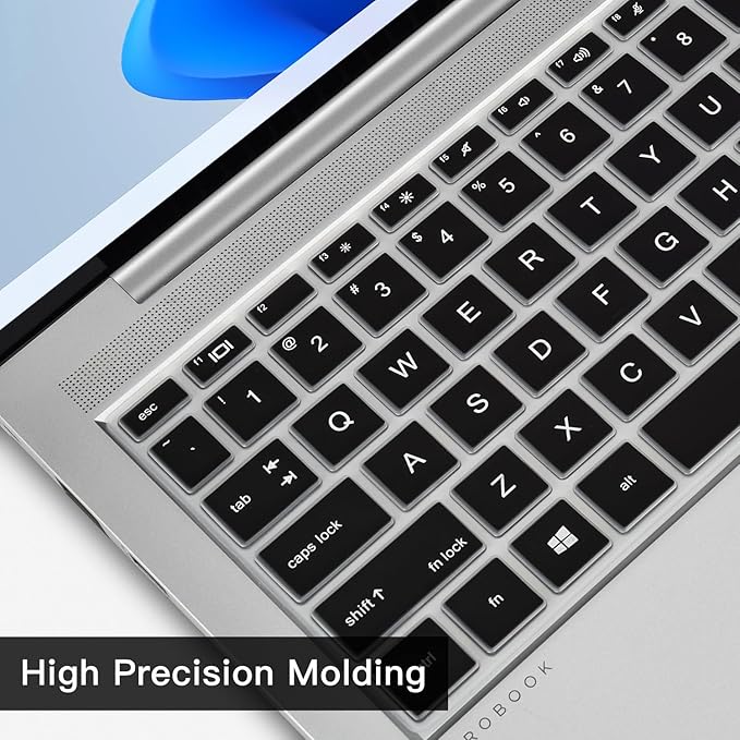 CaseBuy Keyboard Cover for HP Probook 440 445 G8 G9 G10 2023 2022 14 inch, HP Probook 640 G7 G8 14" Laptop Protector Skin(Not Fit Probook 440 445 G5 G6 G7) -Black
