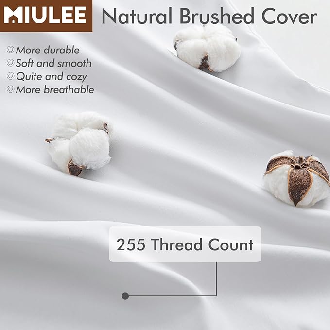 MIULEE 22x22 Inch Throw Pillow Insert Premium Throw Pillow Polyester Microfiber Stuffer Pillow for Sofa Bed Couch