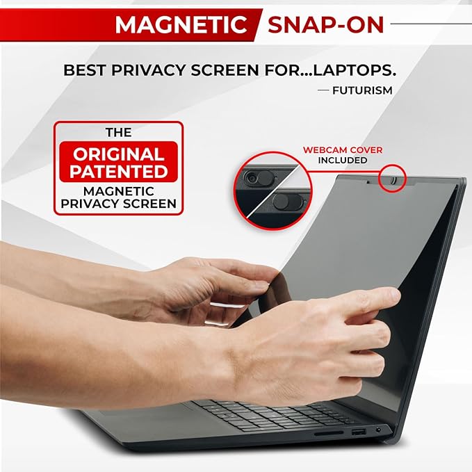 SightPro Magnetic Laptop Privacy Screen 14 Inch 16:10 - Patented Removable Laptop Privacy Filter Shield and Protector