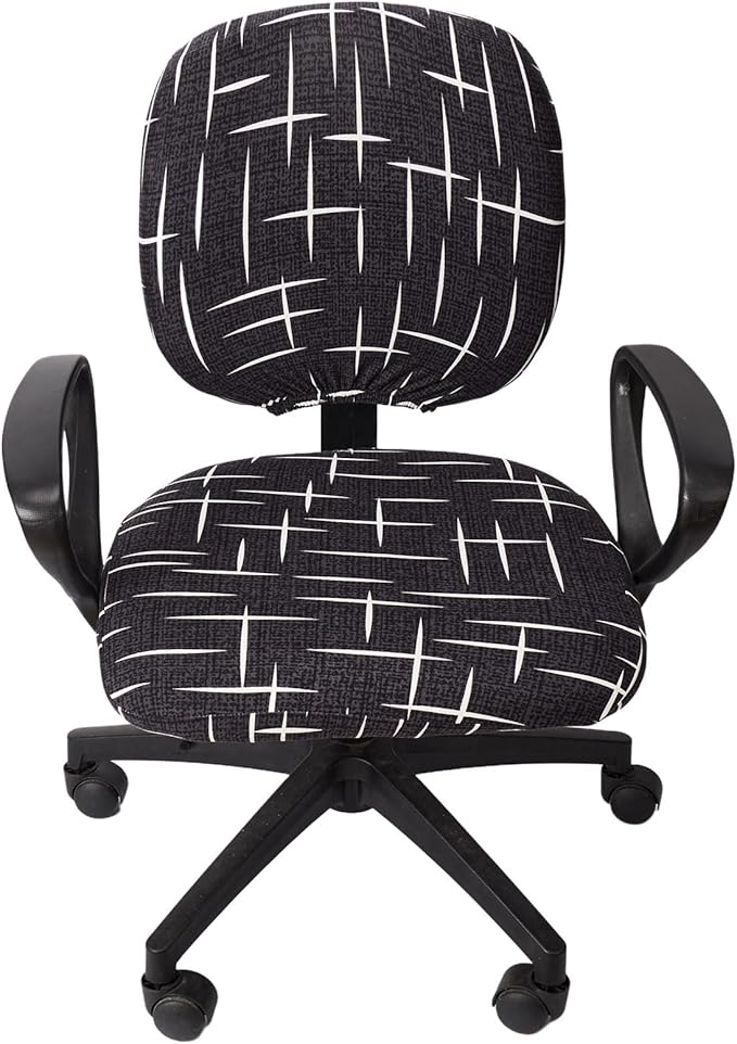 Melaluxe Computer Office Chair Cover - Protective & Stretchable Universal Chair Covers Stretch Rotating Chair Slipcover