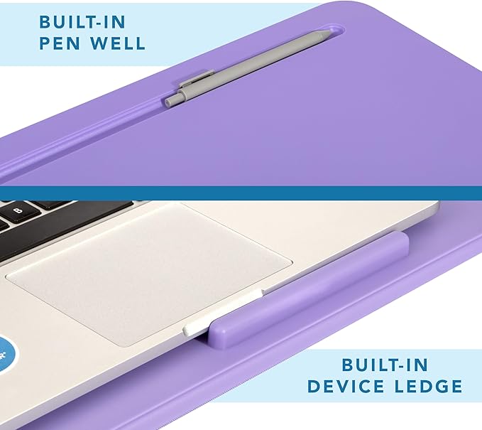 LAPGEAR Original Lap Desk – Fits Up to 17” Laptops – Purple Amethyst – Style No. 45152