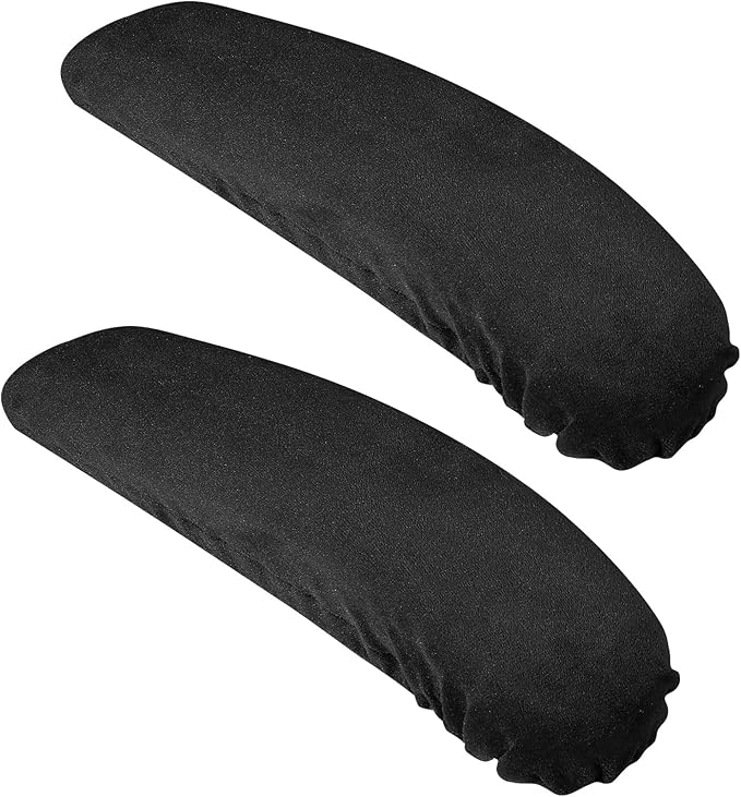 QfwdfcTrenz 1 Pair Office Chair Arm Covers Nylon Armrest Cover Removable Handgrip Covers Stretchable Armrest Protectors Prevent Armrest Damage to Protective Cover for Desk and Computer Chairs (Black)