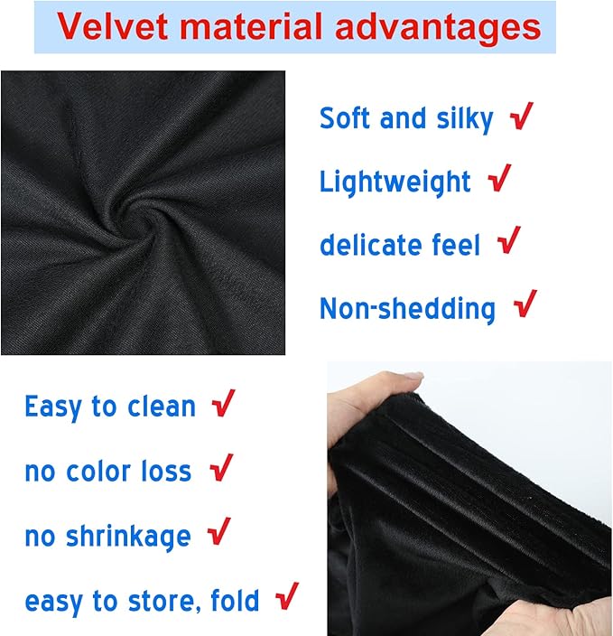 21.5" 22" 23" 24" Computer Monitor Dust Cover,Black Screen Protective Sleeve Compatible with iMac 21.5-24 Inch Desktop Computer, Anti-Static Dustproof LCD/LED/HD Panel Case,Velvet