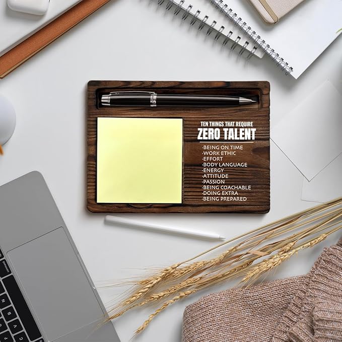 Motivational Sticky Note Holder Inspirational Gifts for Coworkers Employees Boss, Encouragement Gifts Post It Note Dispenser for Office Cubicle Desk Decor