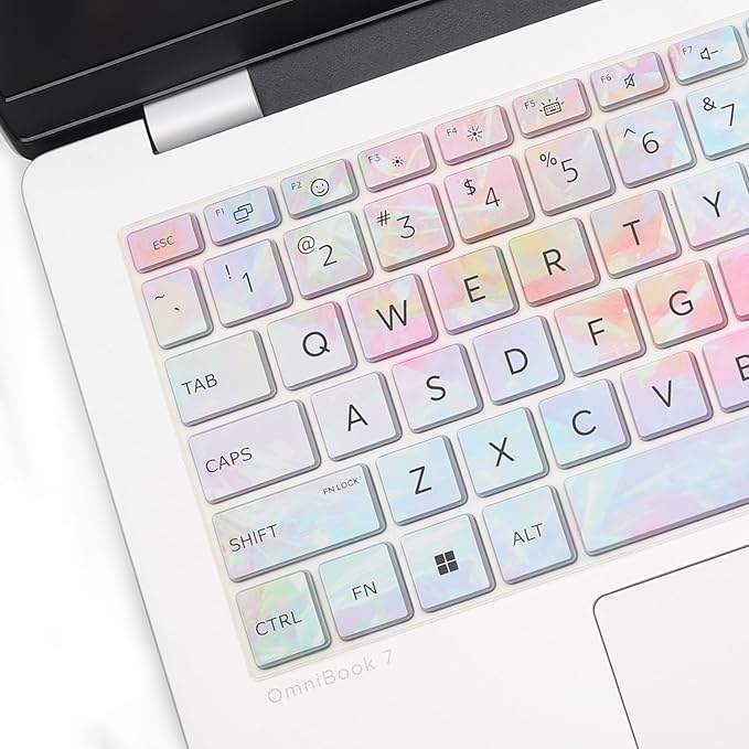 Keyboard Cover for 2026 2025 HP OmniBook 5 Flip 14"/OmniBook 5 Next Gen AI 14" 14-he0037nr 14-he0017nr 14-he0027nr 14-fp0057nr 14-fp0023dx 14-fp0750ng 14-fp0950nd 14-fp0765ng 14-fp0540nd 14" -Dazzle