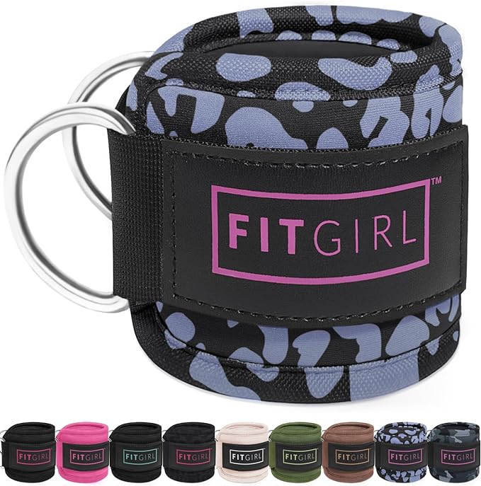 FITGIRL Ankle Strap for Cable Machine – Premium Padding and Comfort for Cable Exercise Machines, Cable Exercise Attachment for Home & Gym, Glute Workouts - Kickbacks, Leg Extensions, Hip Abductors