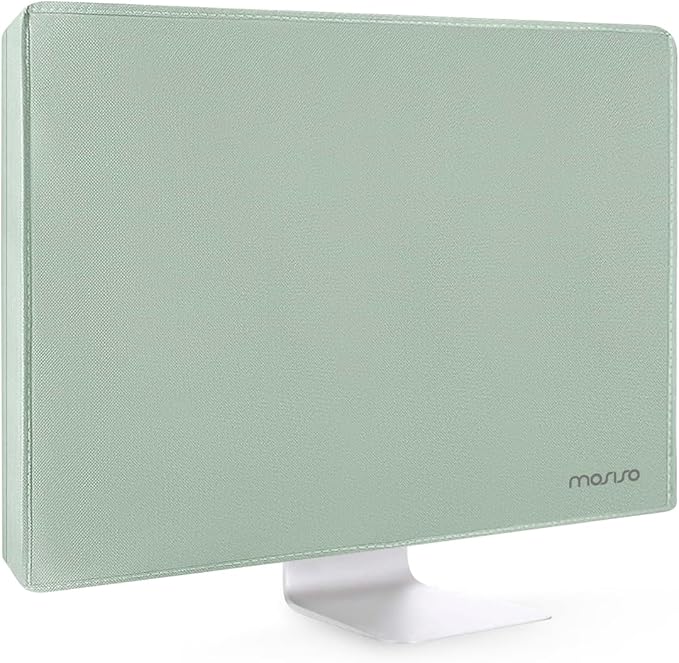 MOSISO Monitor Dust Cover 26, 27, 28, 29 inch Anti-Static Dustproof LCD/LED/HD Panel Case Computer Screen Protective Sleeve Compatible with iMac 27 inch, 26-29 inch PC, Desktop and TV, Antique Green