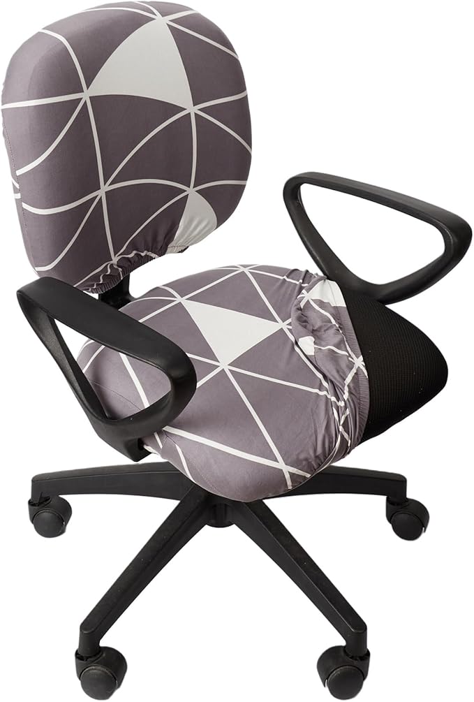 Melaluxe Computer Office Chair Cover - Protective & Stretchable Universal Chair Covers Stretch Rotating Chair Slipcover