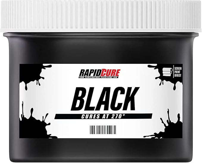 Screen Printing Fabric Ink Black (Gallon - 128oz.) - Plastisol Ink for Screen Printing, Fast Curing Fabric Paint - Screen Print Direct®, USA Made
