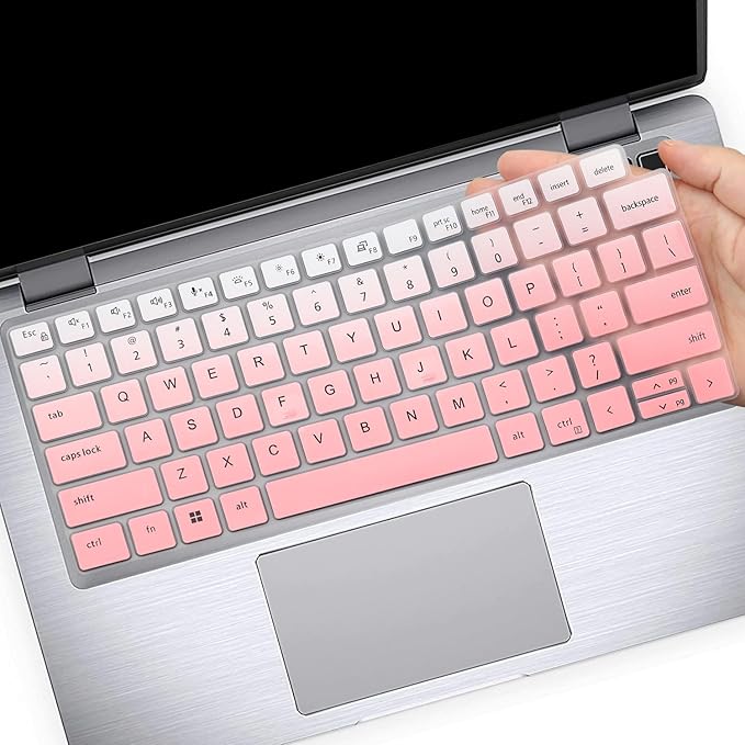 Keyboard Cover for Dell Latitude 14" 3450 3440 5450 5440 5430 5431 5420 7450 7440 7430 7420 7410, Dell Latitude 14" 9420 9430, Latitude 16 7650 7640, Latitude 15.6" 9520 9510 7520 -Ombrepink