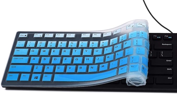 Keyboard Cover Skins Compatible with Dell KM636 KB216 Wireless Keyboard & Dell Optiplex 5250 3050 3240 5460 7450 7050 & Dell Inspiron AIO 3475/3670/3477 All-in one Desktop