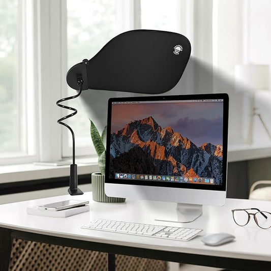 2Pcs Adjustable Office Cubicle and Desk Shade – Flexible Desk Light Blocker for Privacy, Glare Reduction, and Comfort – Essential Office Accessories