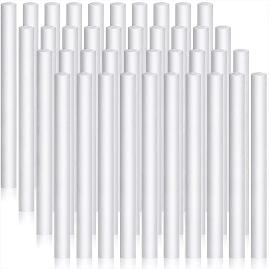 40 Pieces Humidifier Filter Cotton Refill Travel Mini Humidifier Filters Sticks Car Filters Replacement Parts for Portable Personal USB Powered Smart H20 in Office Bedroom(5.9 Inch)