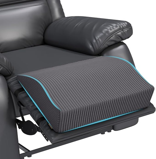 idee-home Recliner Leg Rest Cushion, Recliner Footrest Extender Pillow with Removable Corduroy Cover, Multi Purpose Ergonomic Foot Pillow Back & Lumbar Support Cushion for Bed Sofa Couch, Dark Grey