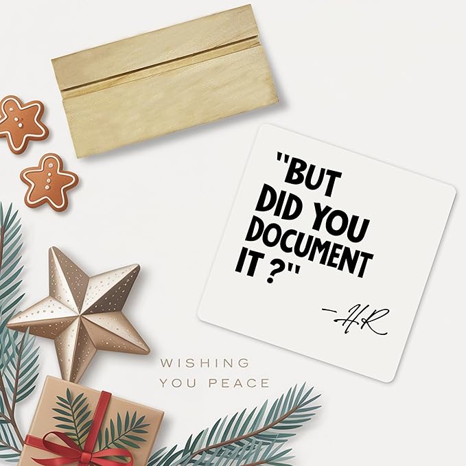 HR Office Gifts Desk Decor Sign, But Did You Document It Funny Office Acrylic Plaque