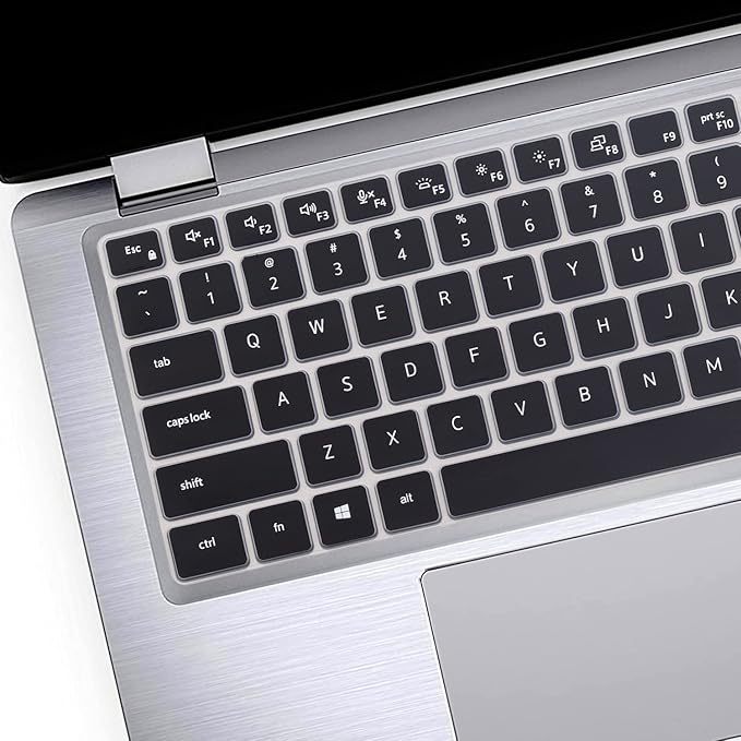 Keyboard Cover Skin for Dell Latitude 3440 3450 5450 5440 5430 5431 5420 14", Latitude 14" 7450 7440 7430 7420 7410 9420 9430, Latitude 16" 7650 7640, Latitude 9520 9510 7520 15.6" 2025-2022 -Bk