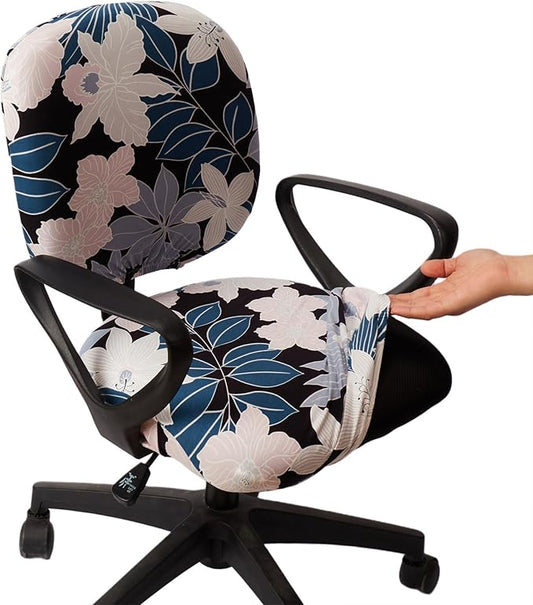 Melaluxe Computer Office Chair Cover - Protective & Stretchable Universal Chair Covers Stretch Rotating Chair Slipcover