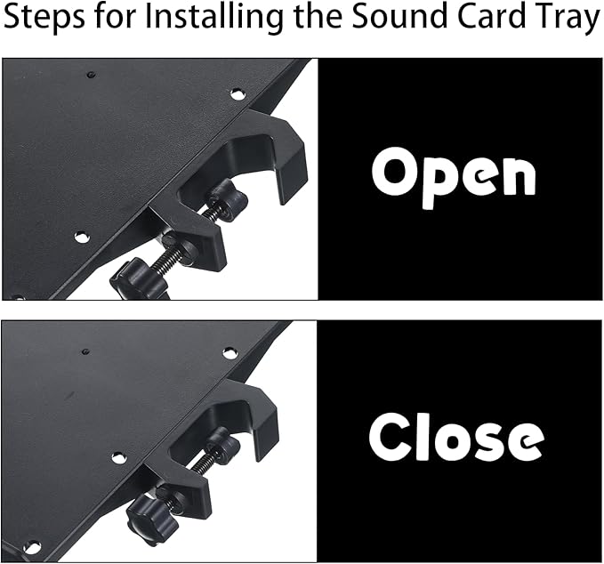 Microphone Stand Shelf Tray, 9.4" × 6.9" Plastic Shelf for Mic Stand Tray Clamp on Firm Rack Music Holder Adjustable with 4 Pound Capacity for Stage Music Sheet Recording Karaoke Podcast