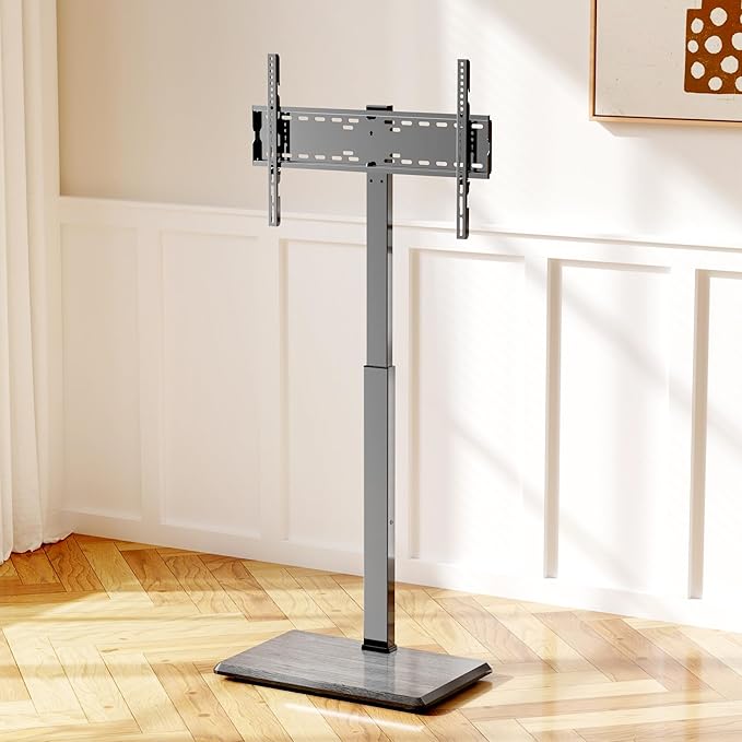 Afaloona Universal Floor TV Stand,TV Floor Mount Stand for 32-75 inch TV up to 110 lbs, Swivel and Height Adjustable Tall TV Stand for Bedroom,Office(TCP01-M-A02)