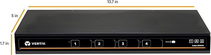 Vertiv Cybex Secure 4K UHD KVM 4-Port HDMI DPP EAL4+ NIAP TAA Compliant (SC845H-001)