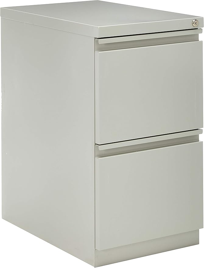 Lorell LLR49531 Mobile File Pedestal, Light Gray