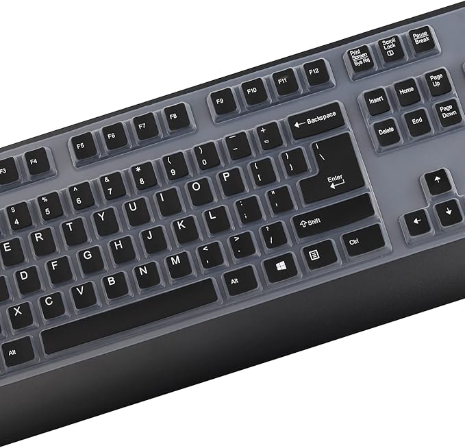 Keyboard Cover for Lenovo Preferred Pro & Preferred Pro II Wired Keyboard 4X30M86879 4Y9400 73p5220 US 41A5289 54Y9400 SK-8825/8813/8820/1619/8827/8817 KB-1021/1468 ku-0225 ekb-425a (Black)