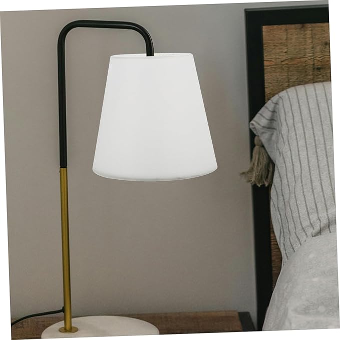 Kichvoe Cloth Lampshade Accessories 5.51X5.51X5.11In Small White Lamp Shade for Table Floor Pendant Lighting Decorative Cover