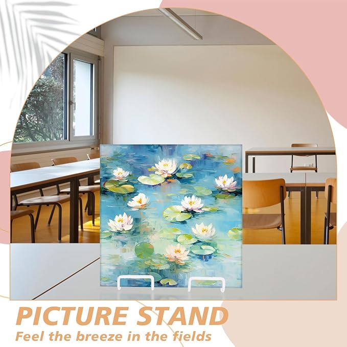 Kenning 24 Pack Adjustable Plate Stands for Display 7.1 Inch White Metal Foldable Easel Book Display Stands Bulk Decorative Plate Holders for Platter Frame Photo Tabletop Art(Four Corners)
