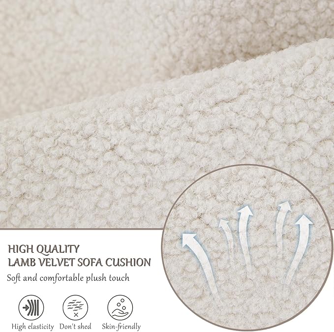 Armrest Cover, Recliner Chair Protector, Furniture Protector Slip, Side Storage Pocket, Stretch Armchair Couch Arm Rest Cover for Recliner, Chair, Sofa (Beige,1 Seater(3pcs))