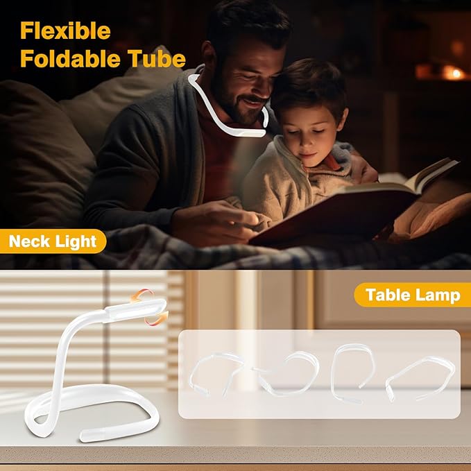 Reading Light, Rechargeable Book Light for Reading in Bed with Memory Function-Mini Portable, Ultralight Clip-on LED Bookmark Lamp for Night Reading for Book Lovers, Kids