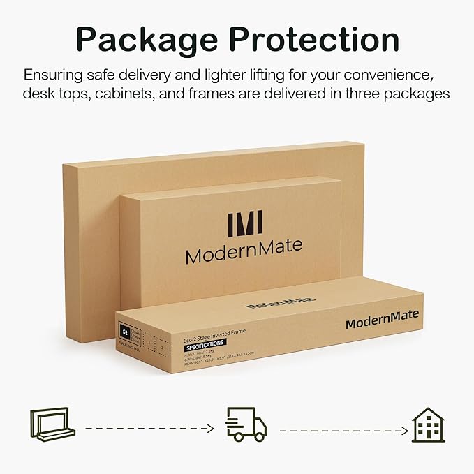 ModernMate 63" Standing Desk with File Cabinet, Privacy Panel, AC/USB, 1.18" Desktop, Executive L Shaped Height Adjustable Electric Stand Up Desk, Home Office Table with 3 Drawers, Light Walnut
