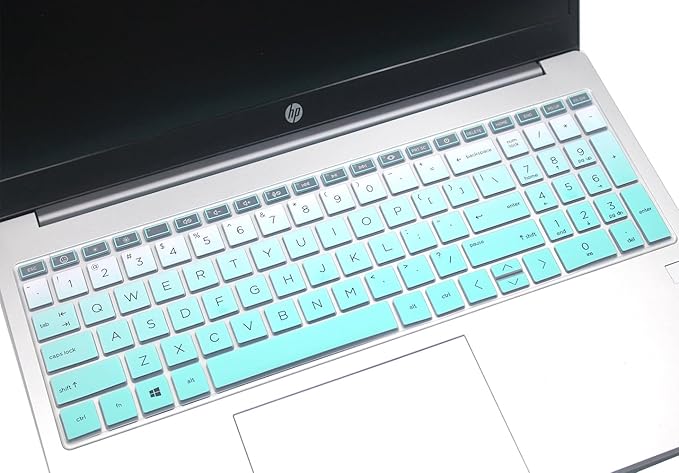 Keyboard Skin Compatible for HP Pavilion Laptop 17z 17-cn 17-cp, HP Laptop 17t 17.3 17z-cp000/cp300/cp200 17t-cn300/cn200/cn000 17-cn2165cl 17-cn3033cl 17-cp2033dx 17-cp0700dx 17-cp0012dx (Ombre Mint)