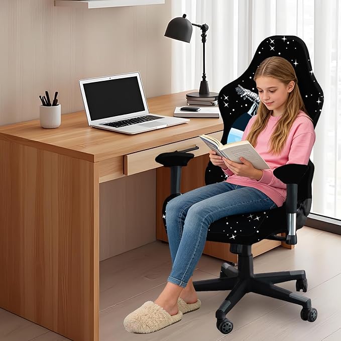 Gaming Chair Covers Slipcovers, 3D Printing Stretchable Elastic Computer Reclining Gaming Chair Seat Cover with Armrest Cover (No Chairs)(G)