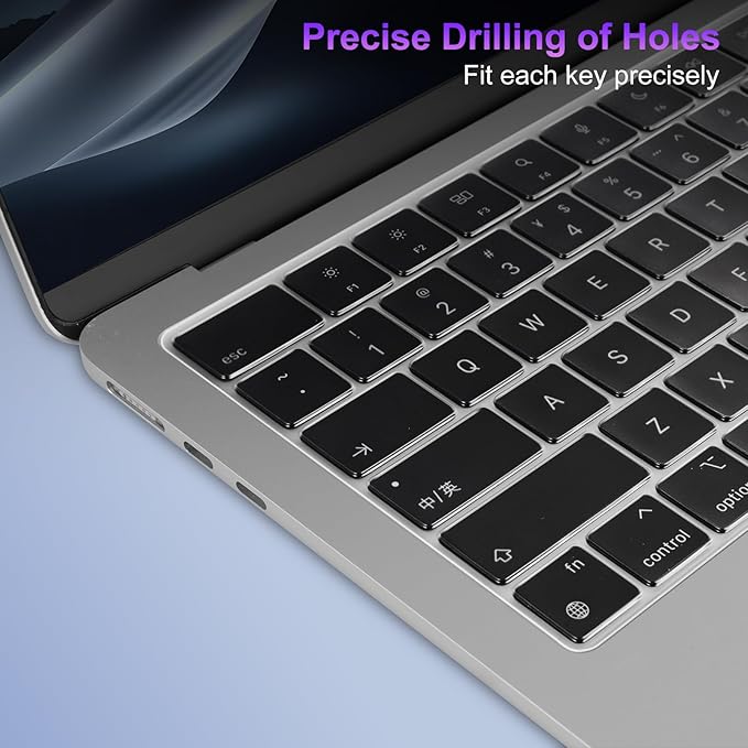 MOSISO 2 PCS Keyboard Cover, Keyboard Protector Compatible with MacBook Neo 13 inch 2026 A18 Pro, Compatible with MacBook Air 15/Air 13.6 M5 M4 M3 M2/ Pro 14/Pro 16 M5/M4/M3/M2/M1/, Clear
