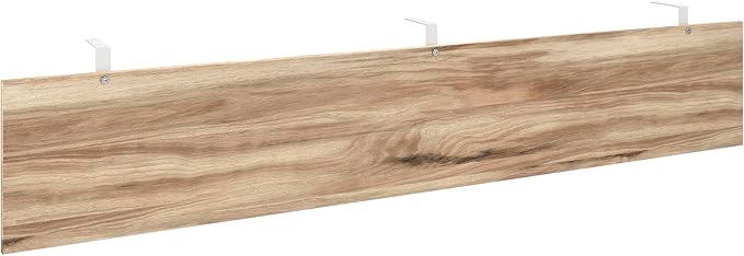 Sauder Bergen Circle Engineered Wood & Metal Modesty Panel in Kiln Acacia Brown
